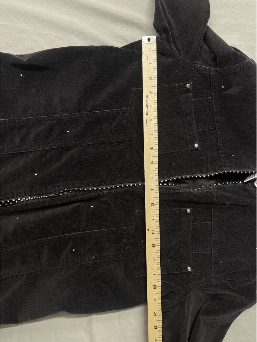vintage quacker factory jacket Size Small Black - Picture 5 of 6